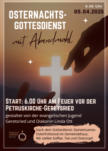 Plakat Osternacht GER