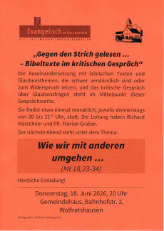 Plakat Gegen den Strich 20260618