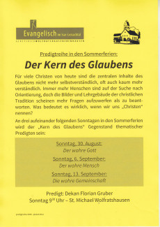 Plakat Predigtreihe