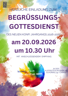 Plakat Begrüßungsgottesdienst