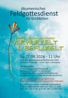 Plakat Feldgottesdienst GER